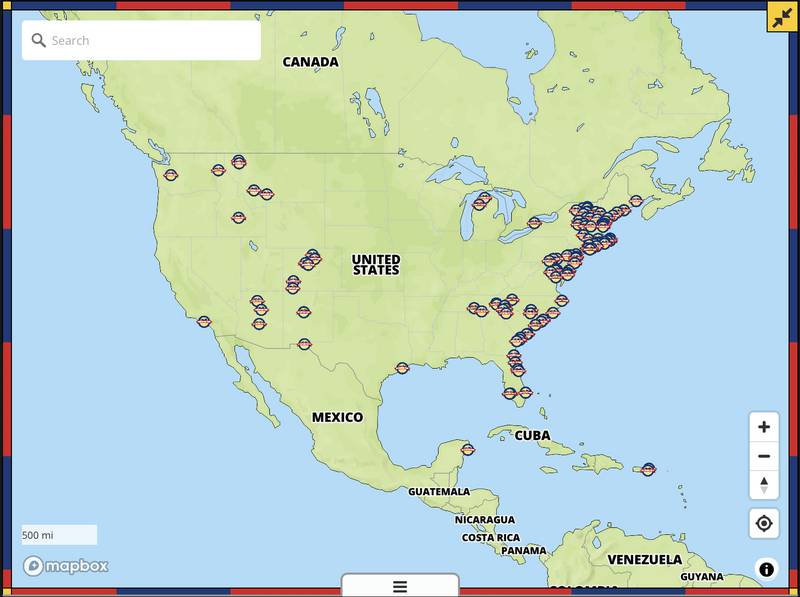 Preview of WebMap showing North America