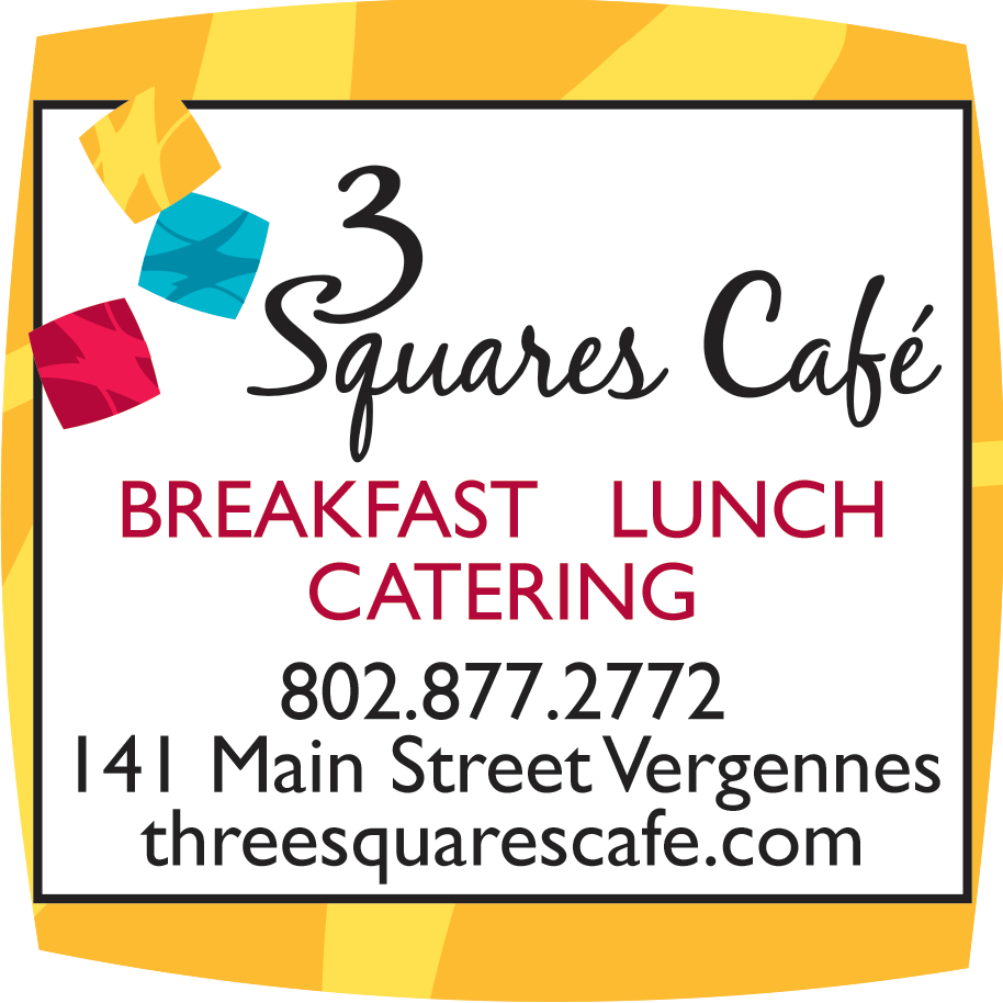 3 Squares Cafe Print Ad