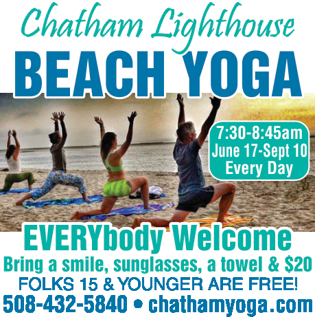 Lighthouse Beach Yoga Print Ad