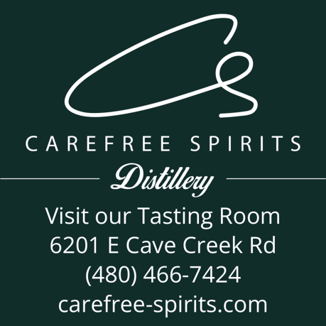 Carefree Spirits Distillery Tasting Room Print Ad