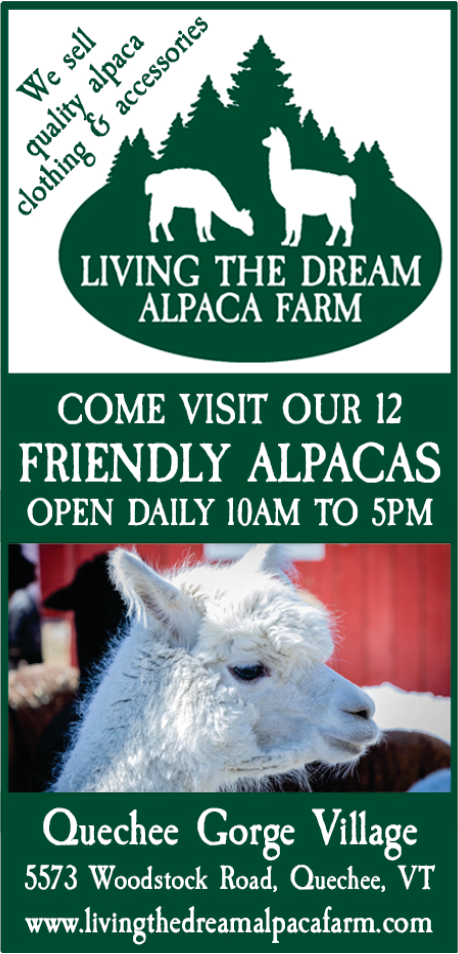 Living The Dream Alpaca Farm Print Ad