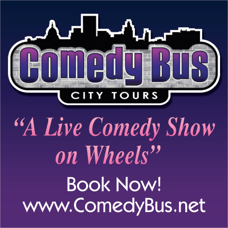Comedy Bus City Tours Print Ad