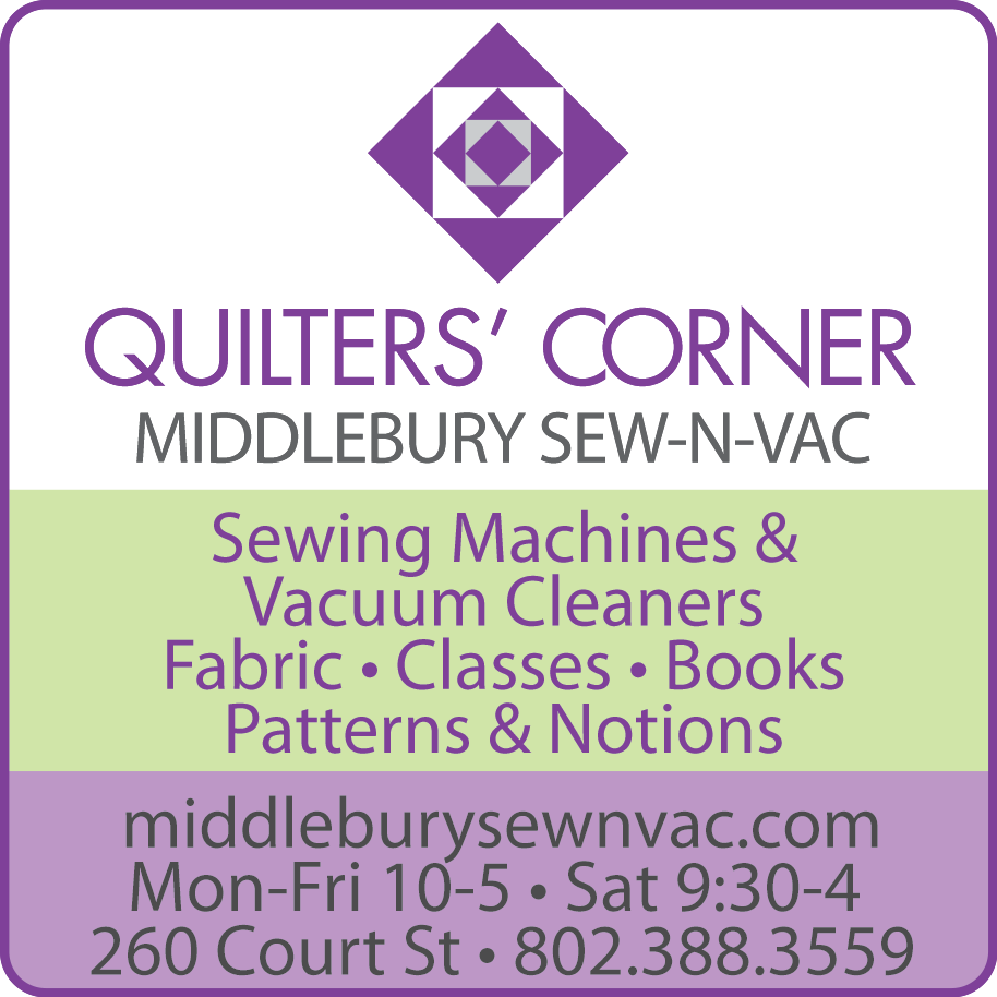 The Quilters Corner at Middlebury Sew N Vac Print Ad
