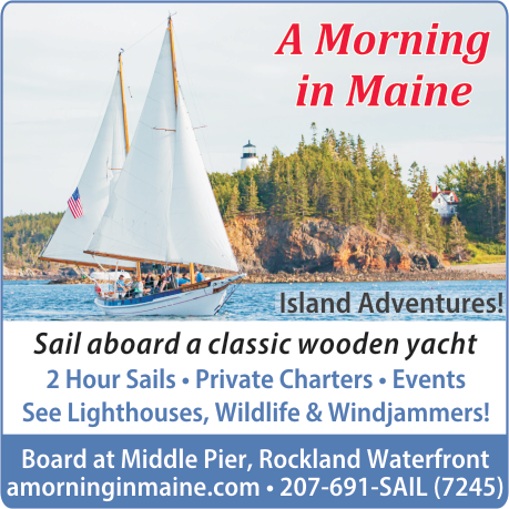 A Morning in Maine Sailing Print Ad