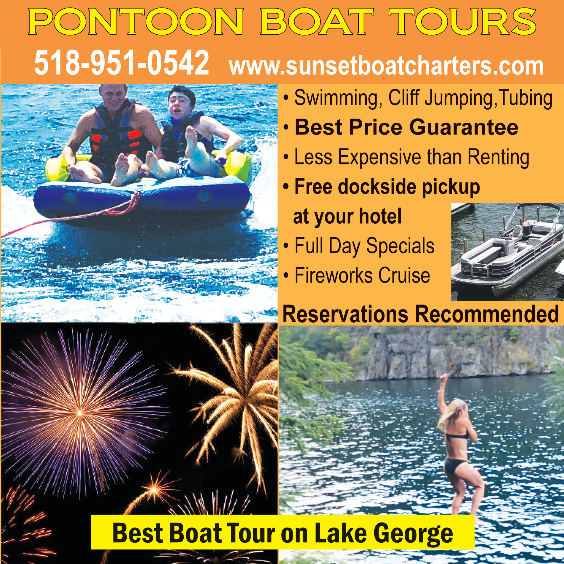 Sunset Boat Charters Print Ad