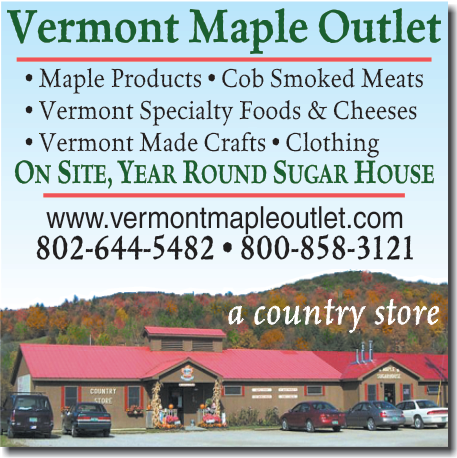 Vermont Maple Outlet & Visitor Information Print Ad