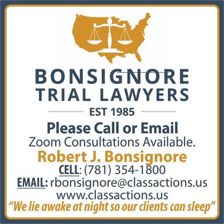 Bonsignore Trial Lawyers,PLLC Print Ad