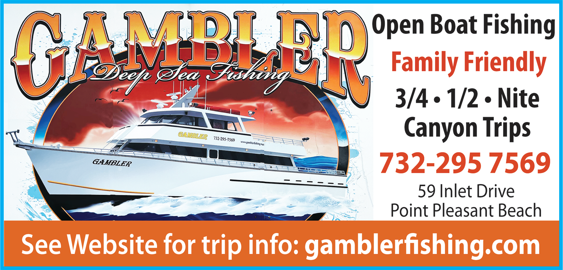 The Gambler Deep Sea Fishing Print Ad