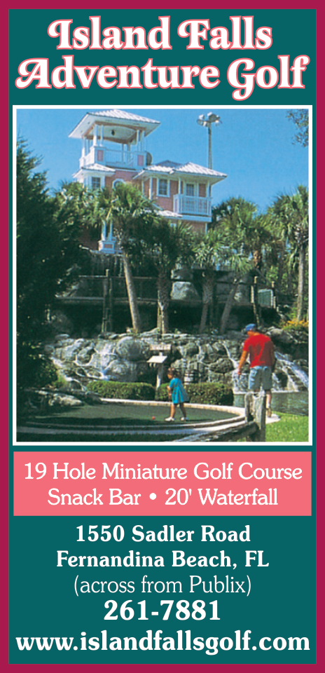 Island Falls Adventure Golf Print Ad