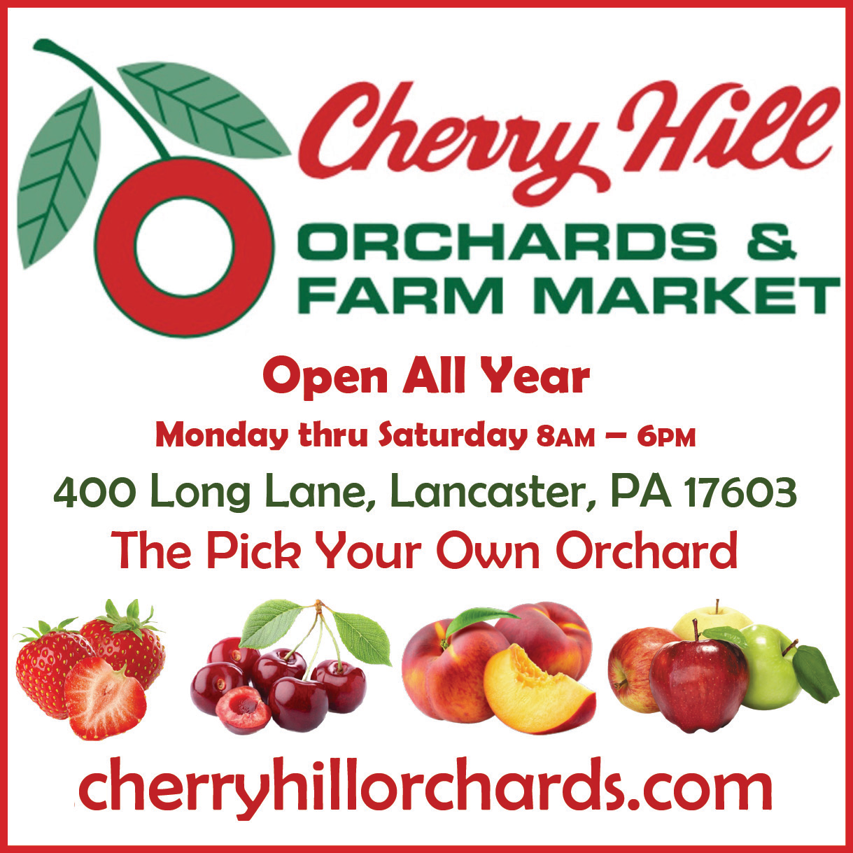 Cherry Hill Orchards & Farm Market Print Ad