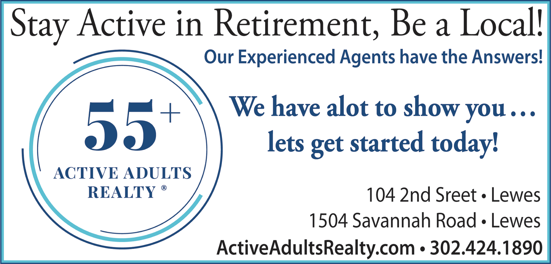 Active Adults Realty Print Ad