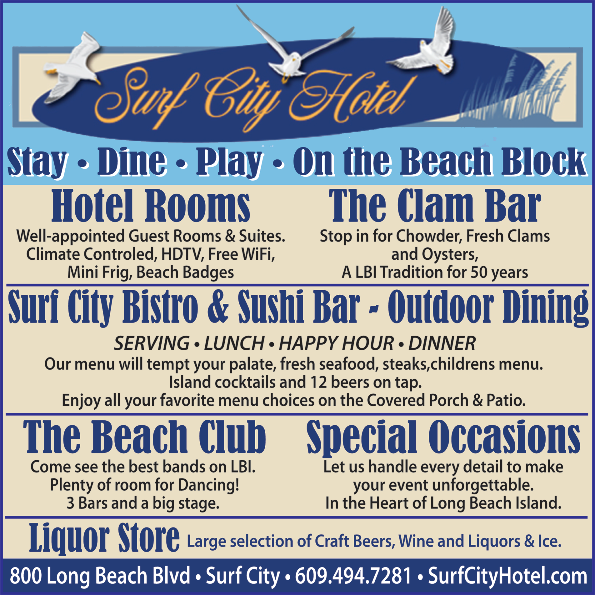 Surf City Hotel Print Ad