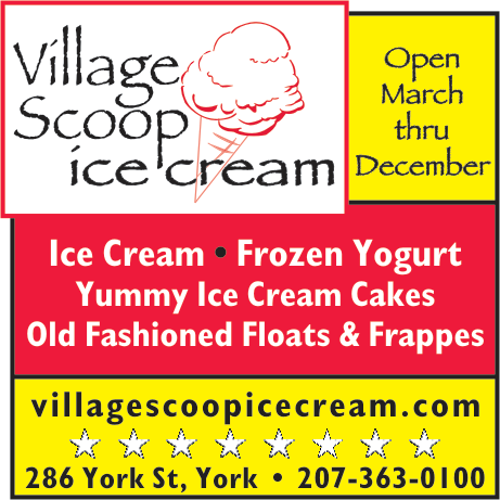 Village Scoop Ice Cream Print Ad