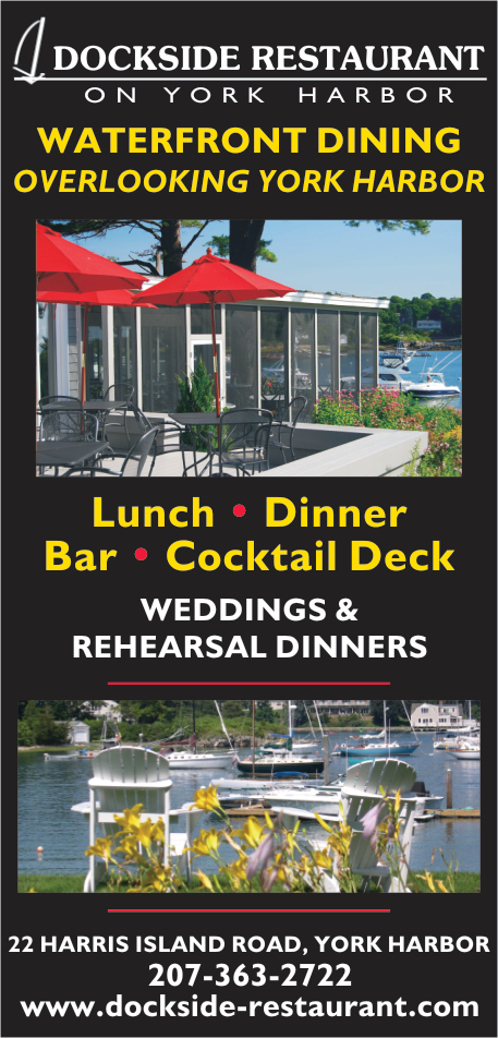 Dockside Waterfront Dining at Dockside Guest Quarters Print Ad