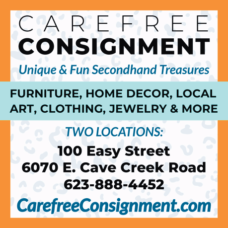 Carefree Consignment Boutique Print Ad