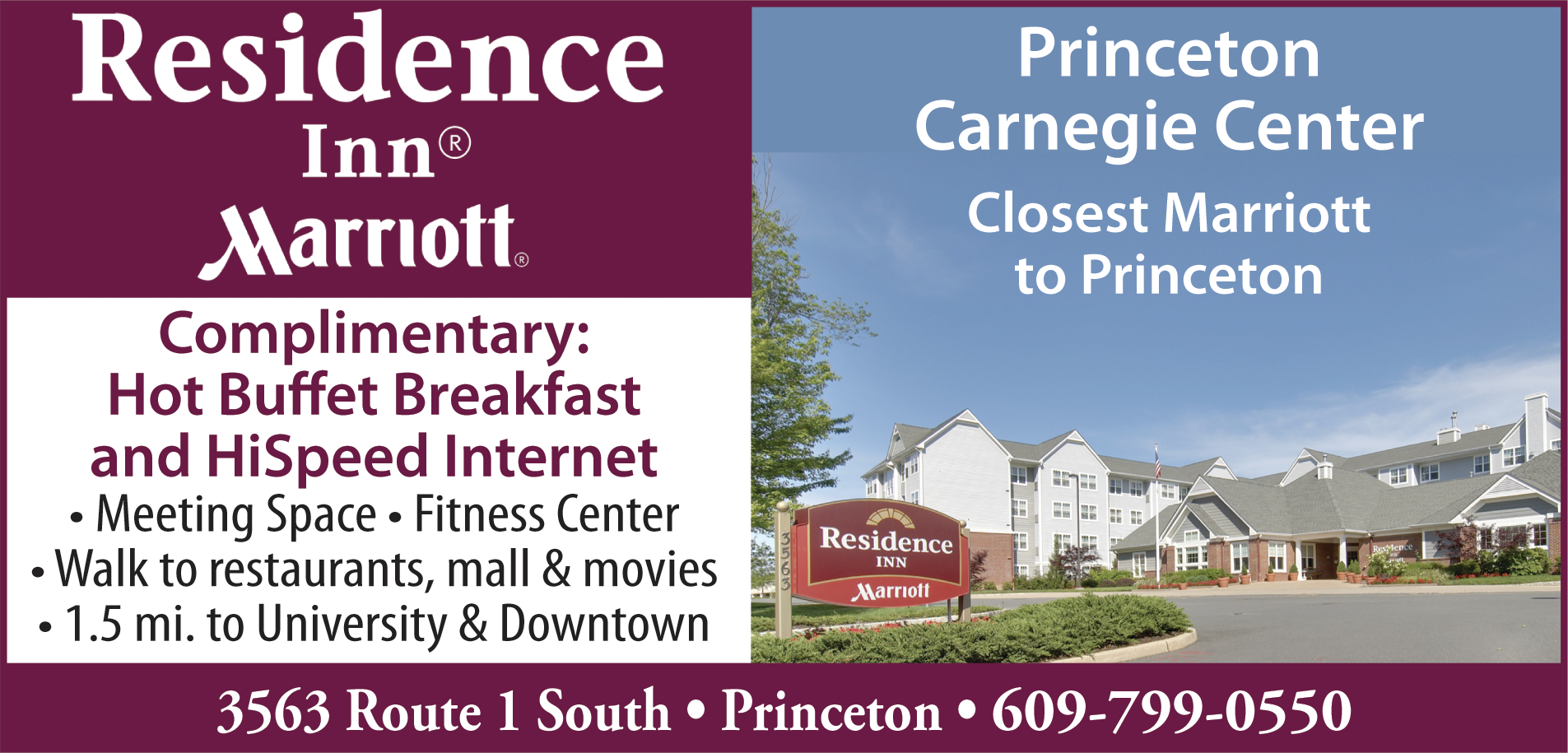 Residence Inn Carnegie Center Print Ad