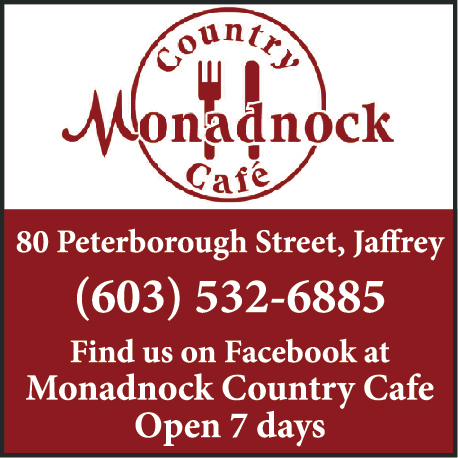 Monadnock Country Cafe Print Ad