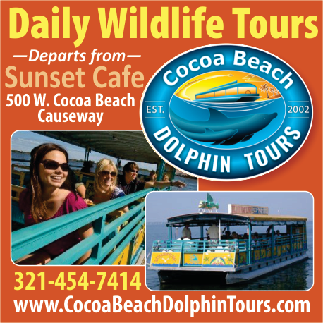 Island Boat Lines Inc.        DBA: Cocoa Beach Dolphin Tours Print Ad