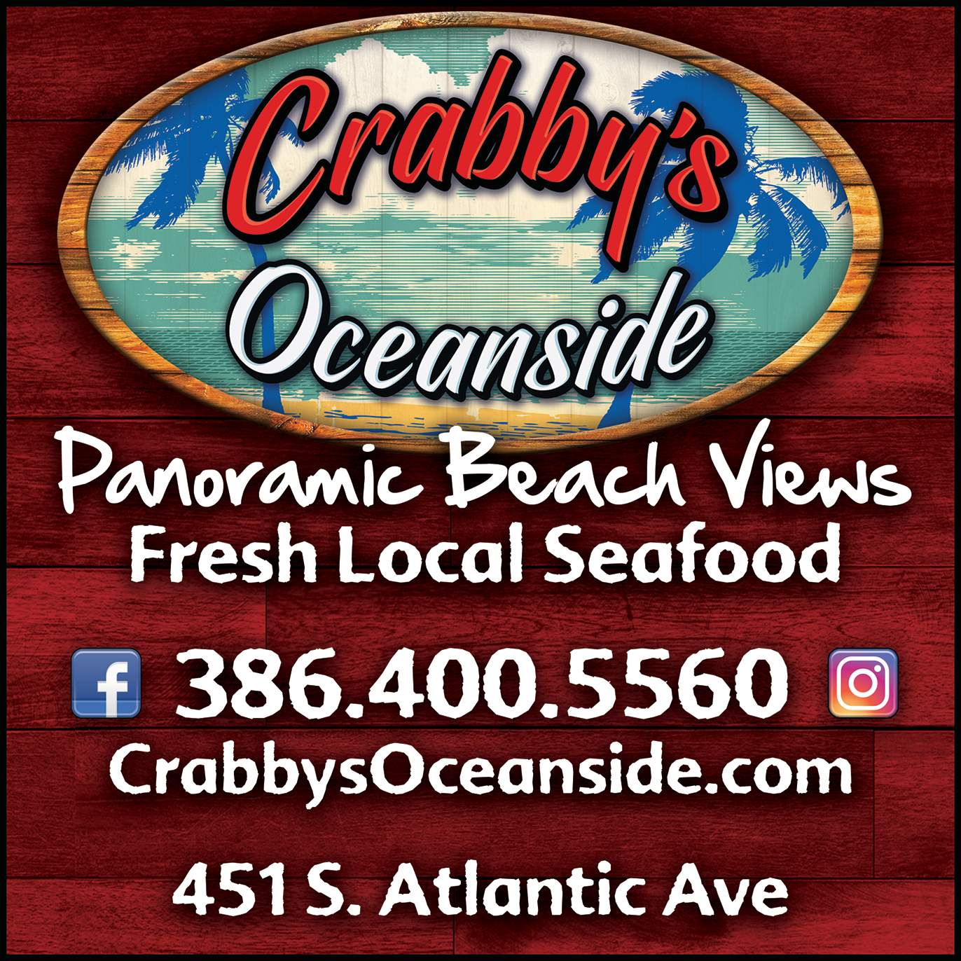 Crabby's Oceanside Print Ad