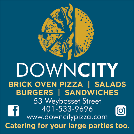 Down City Pizza, Sandwiches, Salads Print Ad