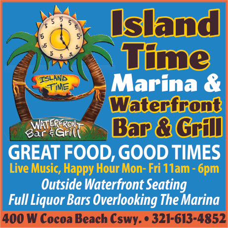Island Time Marina & Restaurant  Print Ad
