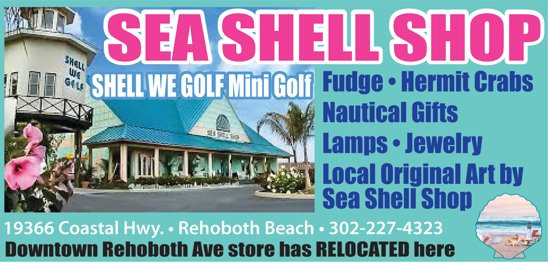 Sea Shell Shop Shell We Golf Print Ad