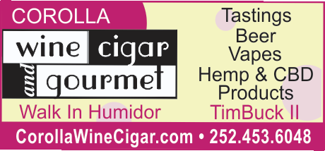 Corolla Wine Cigar & Gourmet Print Ad