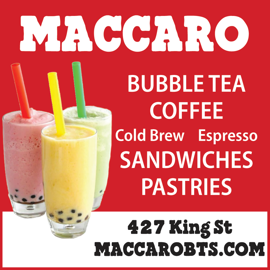 Maccaro Bubble Tea and Smoothie Bar Print Ad