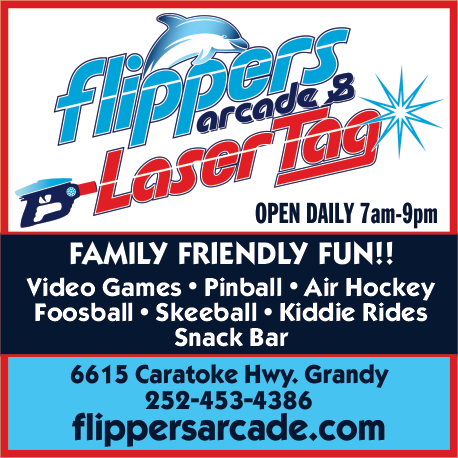 Flippers Arcade & Laser Tag Print Ad