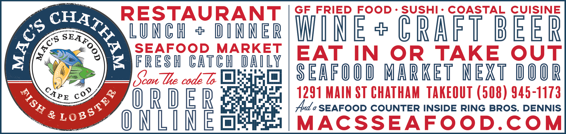 Chatham Fish & Lobster Print Ad