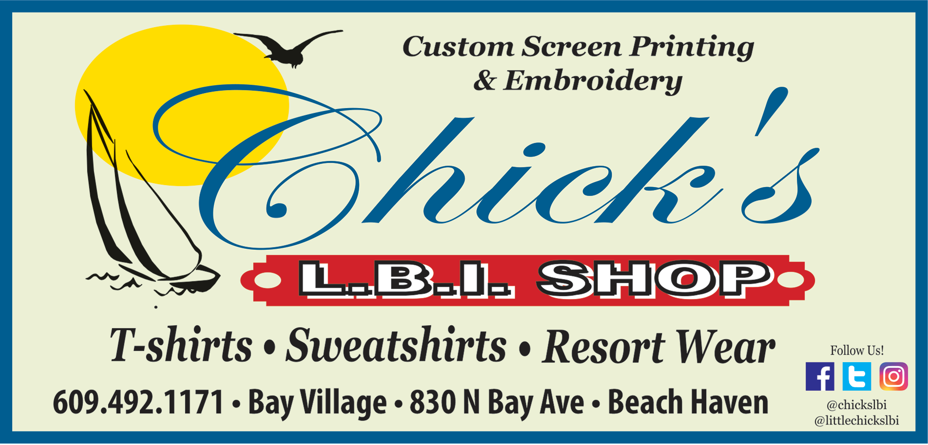 Chick's LBI Shop Print Ad
