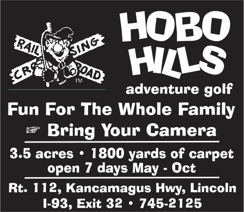 Hobo Hills Adventure Golf Print Ad